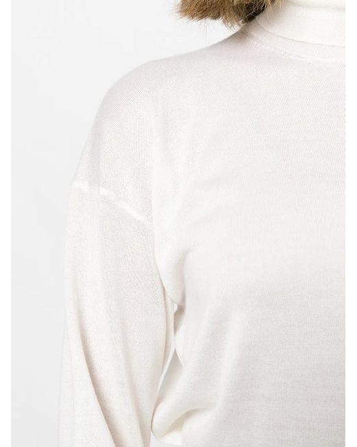 Tom Ford White Turtleneck Jumper