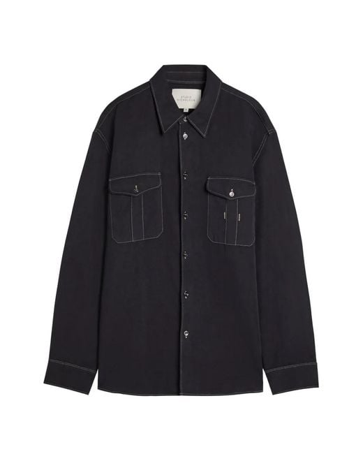 Studio Nicholson Blue Louro Patch Pocket Shirt for men