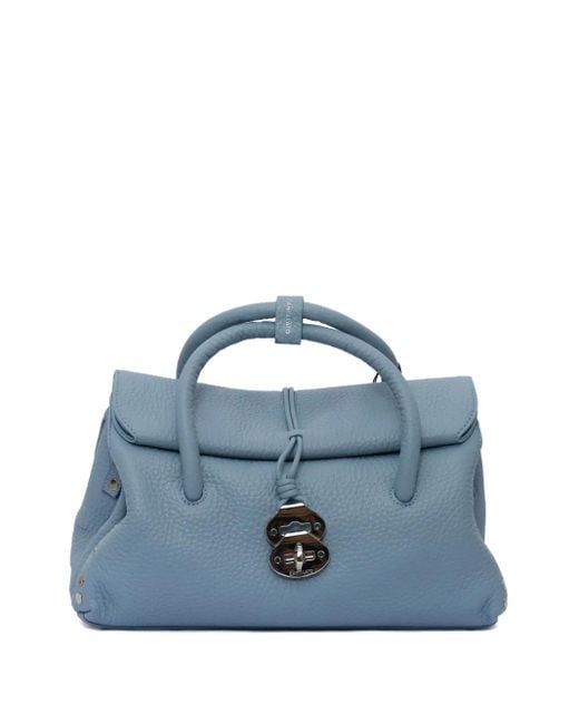 Borsa A Spalla Con Chiusura A Girello di Zanellato in Blue
