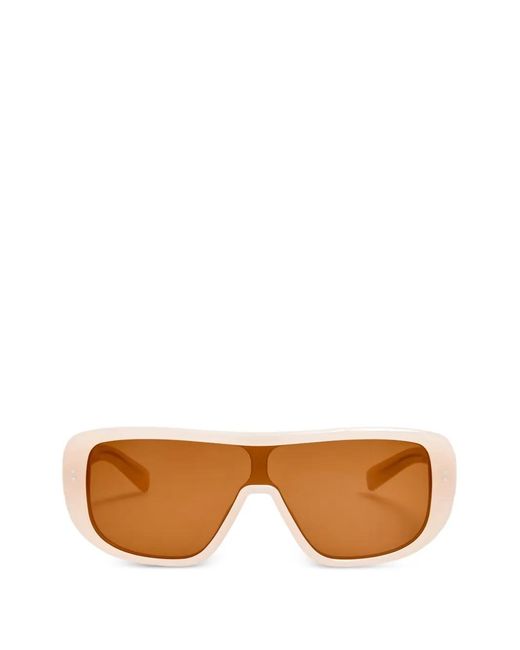 Jacquemus White Lunettes De Soleil Masco À Monture Couvrante
