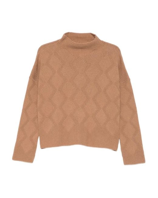 Pull Marta À Col Montant Liviana Conti en coloris Natural