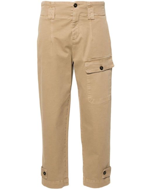 Pantalones ajustados con pinzas Pinko de color Natural