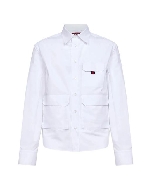 Gucci White Cotton Shirt for men