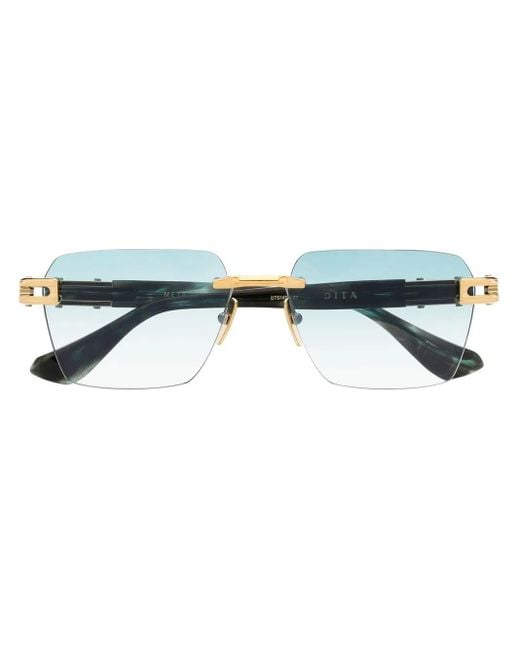 Dita Eyewear Blue Meta-Evo One Frameless Sunglasses