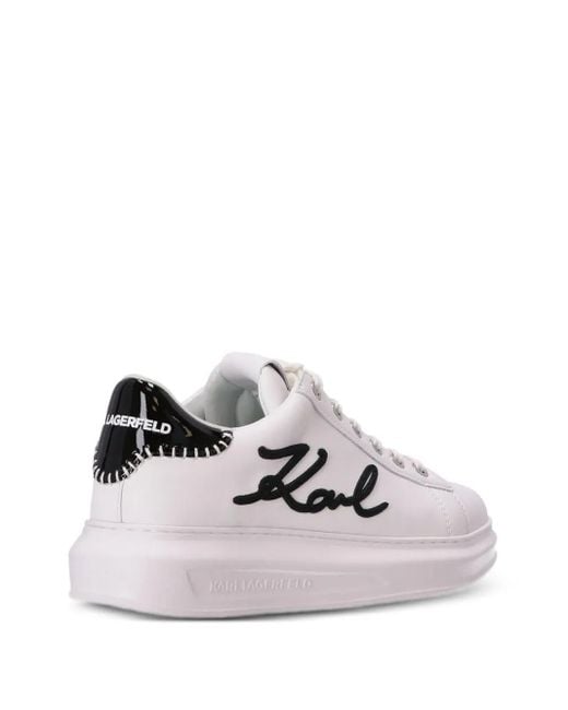 Karl Lagerfeld ロゴ スニーカー White