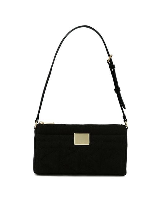 Karl Lagerfeld Black X Amber Valletta Petit Sac Porté Épaule À Plaque Logo