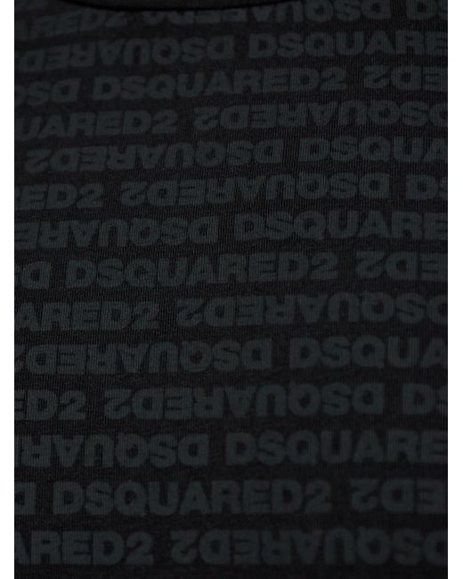 DSquared² Black Logo-Print Pajama Set for men