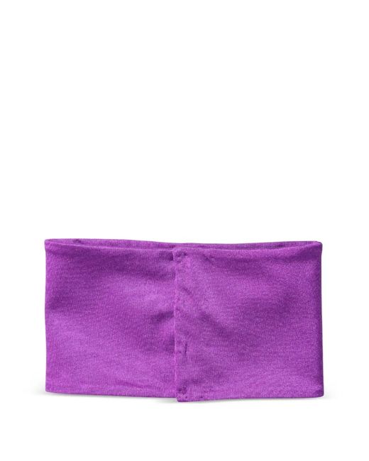 Dolce & Gabbana Purple Stretch-Design Neck Warmer