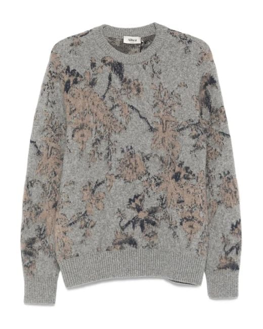 Altea Pullover mit Blumenmuster in Gray für Herren