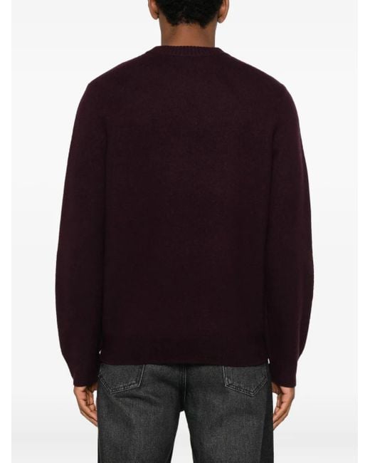 A.P.C. Blue Jay Varsity-Logo Crew-Neck Sweater for men