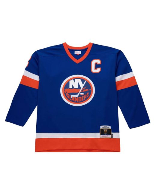 メンズ Mitchell & Ness 1982-1983 Denis Potvin New York Islanders Power Play プレイヤー ジャージ Blue