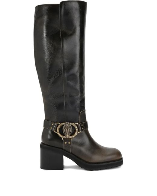 Kurt Geiger Embellished Block Heel Boots In Black Lyst UK kurt-geiger-embellished-block-heel-boots-in-black-lyst-uk