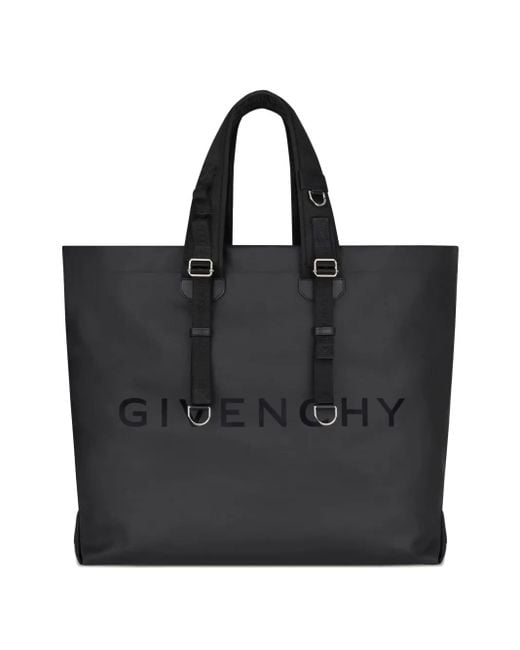 Givenchy Black Logo-Detail Tote Bag for men