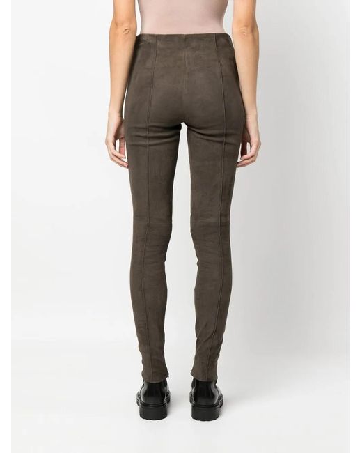 Polo Ralph Lauren Gray Ardy Suede Leggings