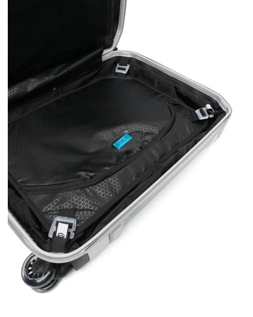 Piquadro White 4 Wheel Cabin Suitcase for men