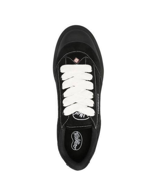 Casablanca Black Del Mar Contrast Stitch Sneakers for men