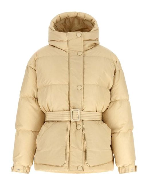 Ienki Ienki Natural Quilted Belted Jacket