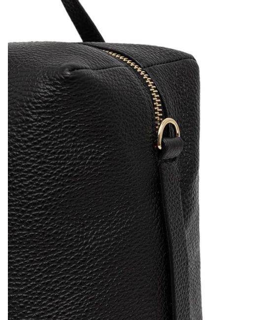 Coccinelle Black Grained-Leather Tote Bag
