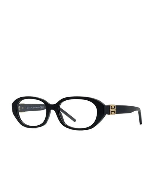Givenchy Black Oval-Frame Glasses
