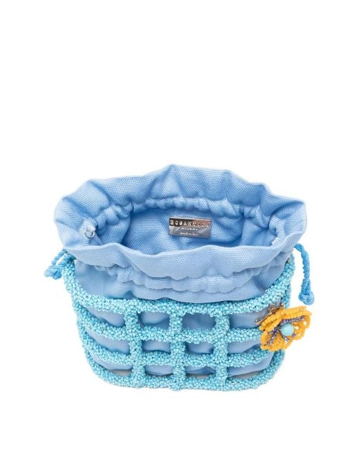 Mini Sac À Main À Fleurs Rosantica en coloris Blue