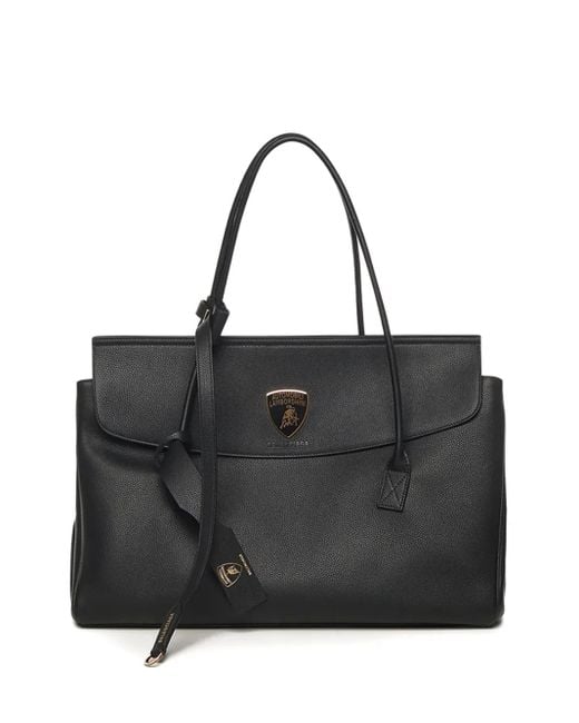 Borsa Automobili Lamborghini Carrie Carry di Balenciaga in Black