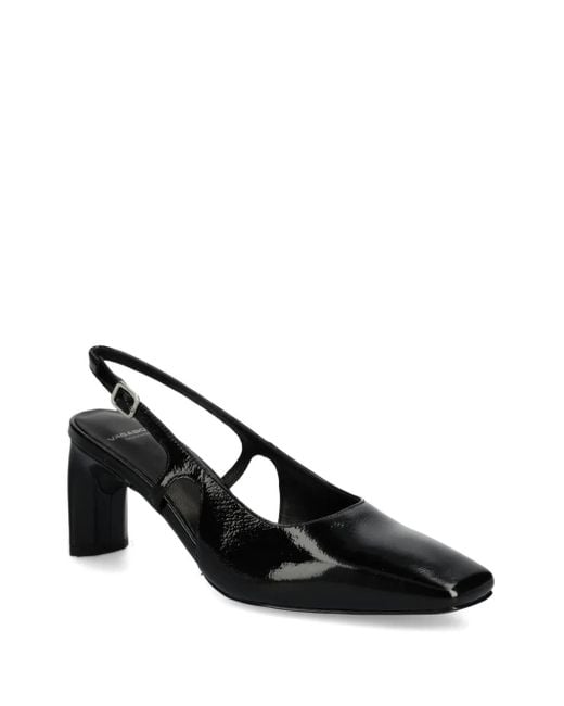 Vagabond Black Slingback Square-Toe Pumps