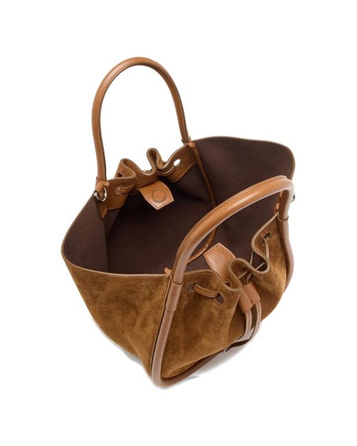 Proenza Schouler Brown Small Ruched Tote Bag