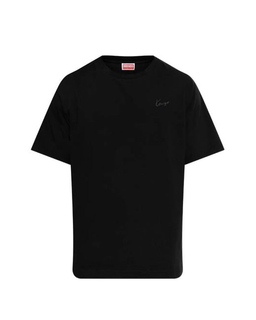 KENZO Black Gots Signature Classic T-Shirt for men