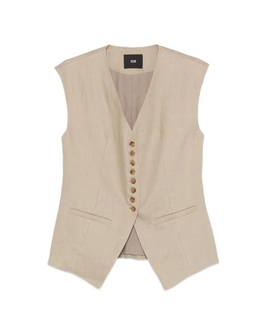 ELEH Natural Button Waistcoat
