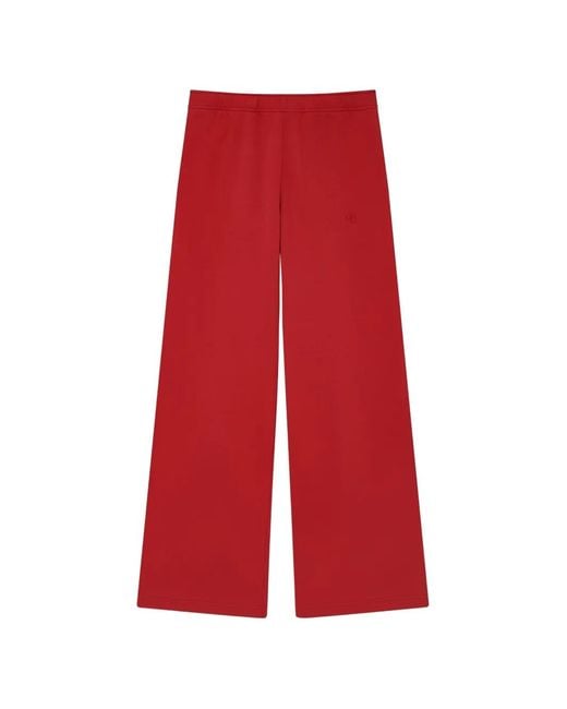 Anine Bing Red Kacey Sweatpants