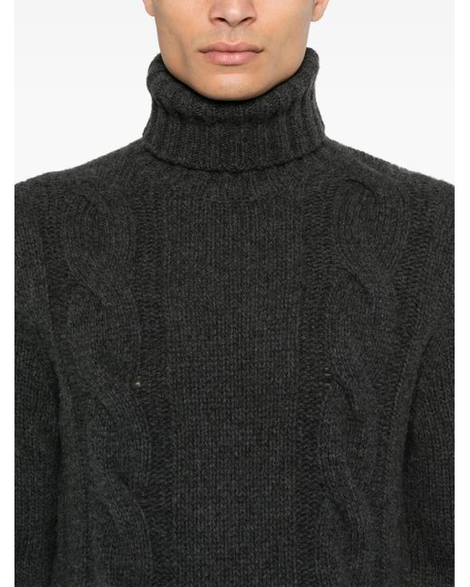 Moncler Black Turtleneck Sweater for men