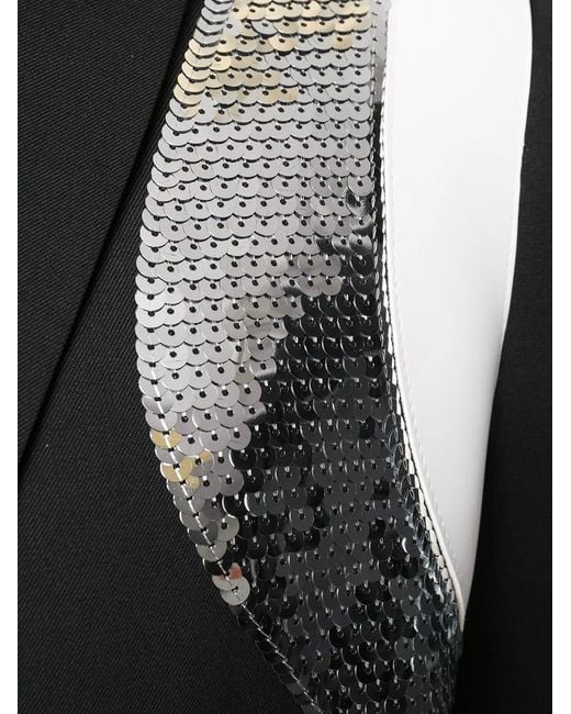 DSquared² Black Sequin Insert Evening Blazer for men