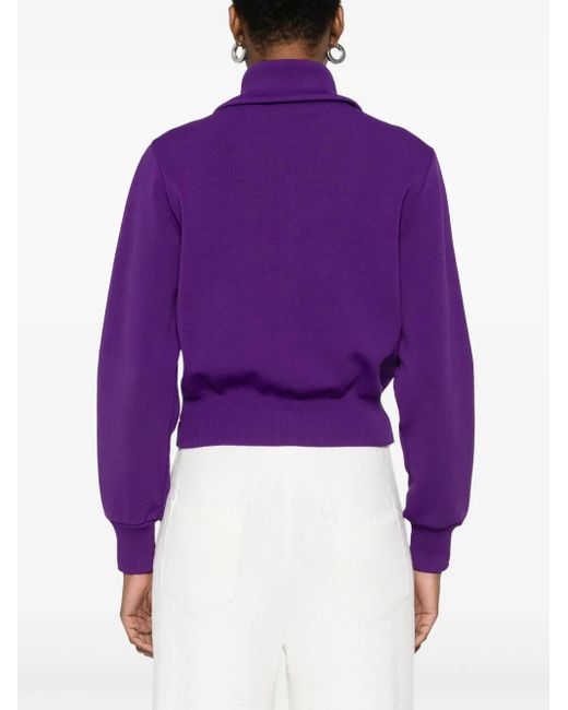 Autry Purple Knitted Track Jacket