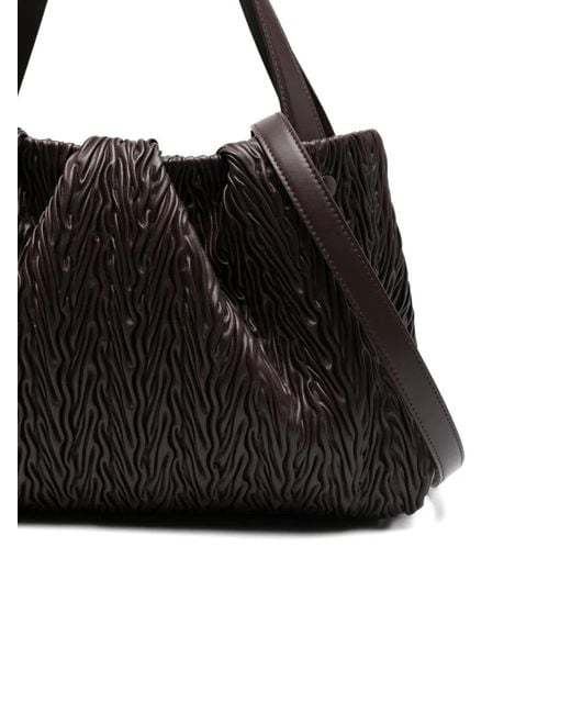 THEMOIRÈ Black Textured Tote Bag