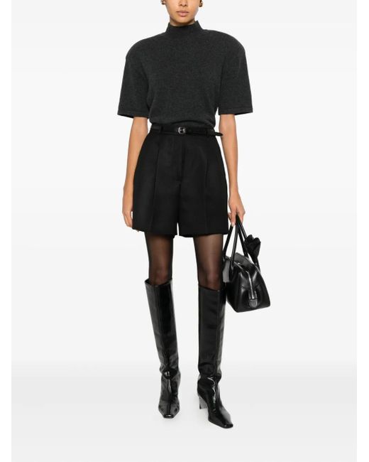 Herskind Black Pleated Shorts
