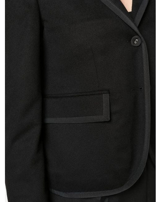 Thom Browne Black Single-Breasted Blazer