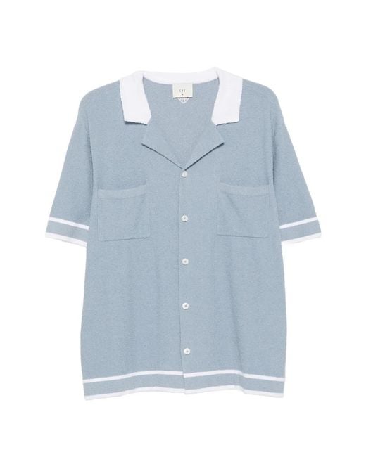 CHE Blue Armando Knitted Shirt for men