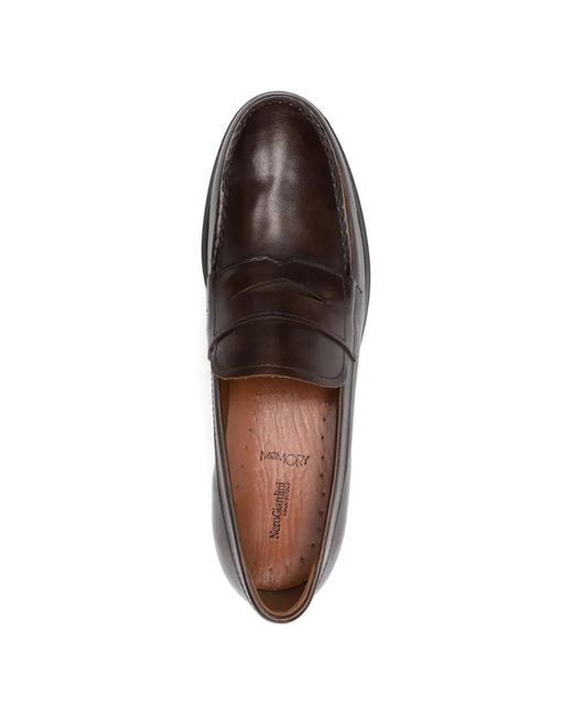 Nero Giardini Brown Mocassins En Cuir À Entaille Penny for men