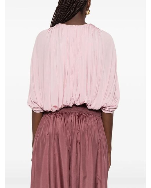 Zimmermann Alchemy Caped Blouse in Pink | Lyst