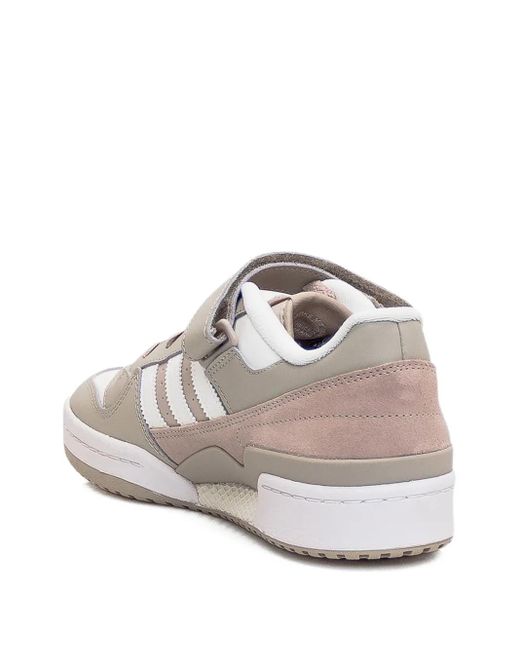 Adidas White Forum Low Stripes Trainers for men
