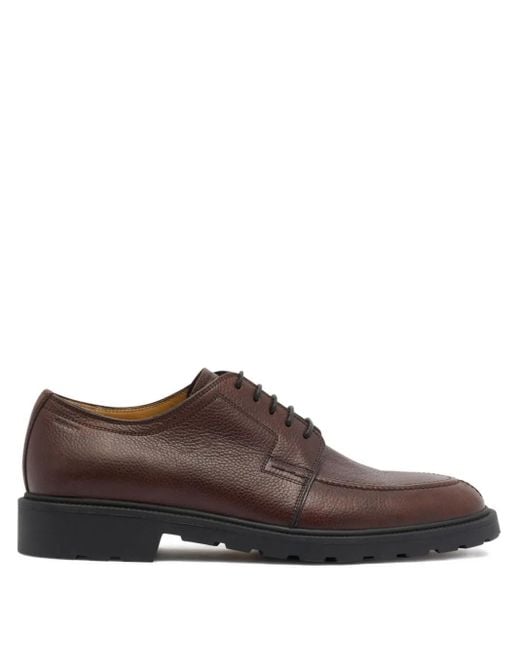 Bally Brown Eduard Grained Derby Shoes for men