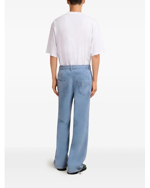 Marni Blue Five-Pocket Trousers for men
