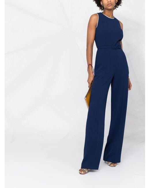 Ralph Lauren Collection Jumpsuit mit Gürtel in Blau | Lyst AT