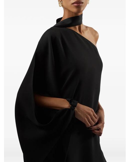 Taller Marmo Black Florinda One-Shoulder Dress