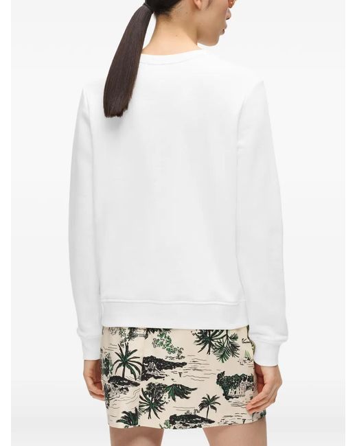 Karl Lagerfeld White Graphic-Print T-Shirt