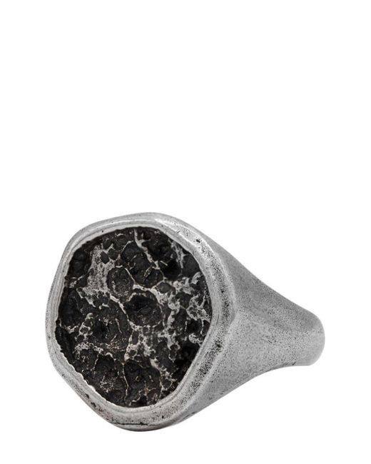 John Varvatos Metallic Amorphous Sterling-silver Ring for men