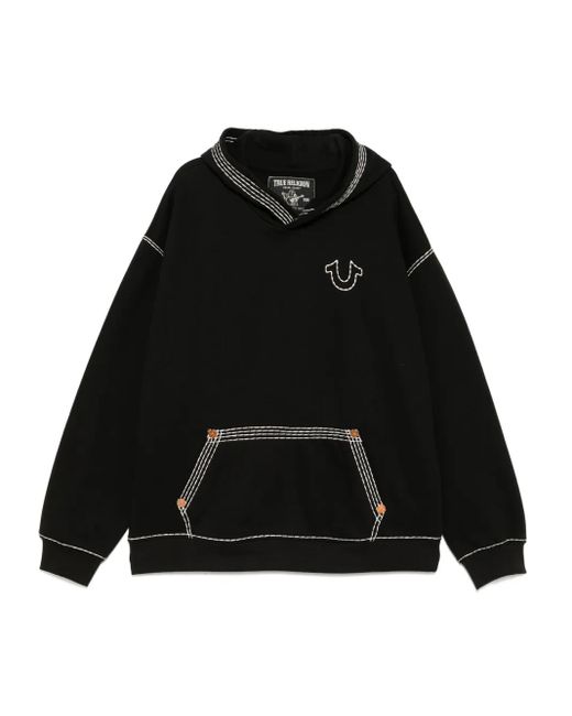 True Religion Black Fleece Hoodie for men
