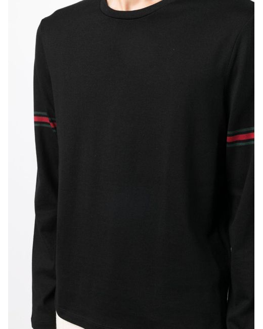 T-shirt en coton à rayures Gucci pour homme en coloris Black