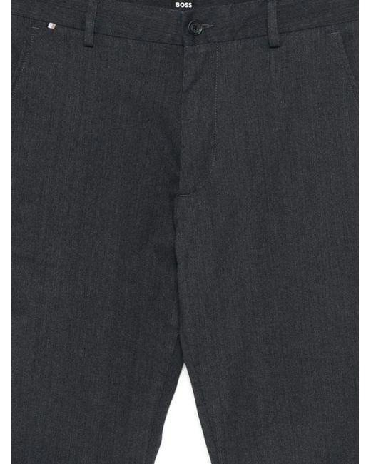 Boss Gray Buttoned Trousers for men
