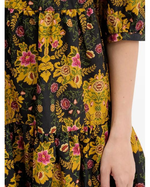 Farm Rio Yellow Floral Mini Dress